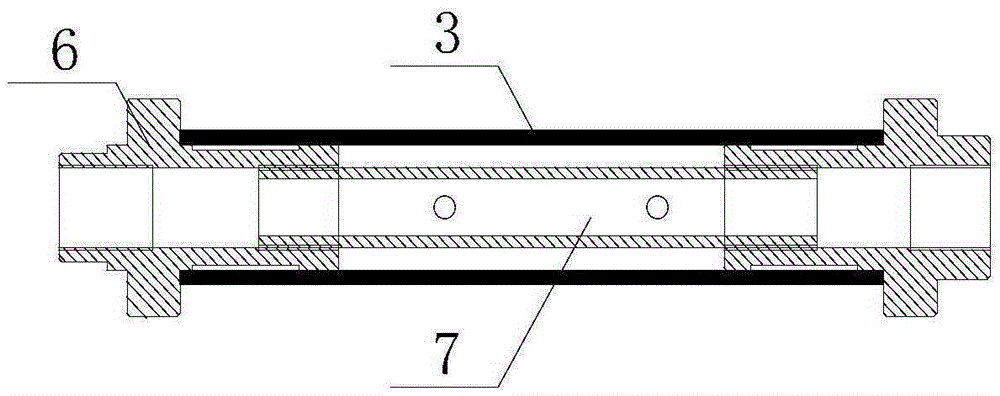 Surrounding rock mining damage range segmented testing system