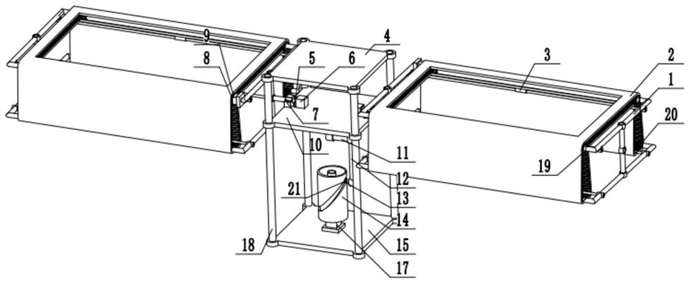 Synchronous double-direct-acting driving energy-adjustable continuous winged unmanned aerial vehicle