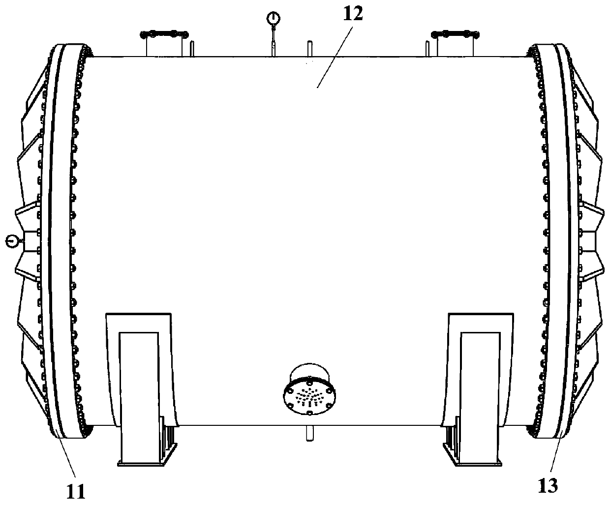 A tunnel lining structure model test device and test method