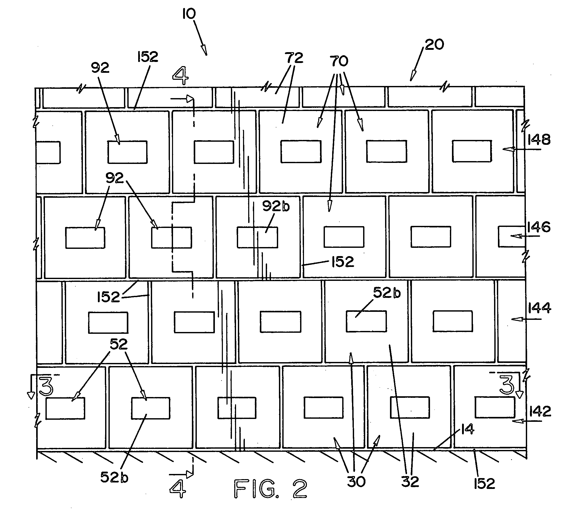 Refractory block and refractory wall assembly