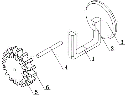 Hand-operated driving gear mechanism