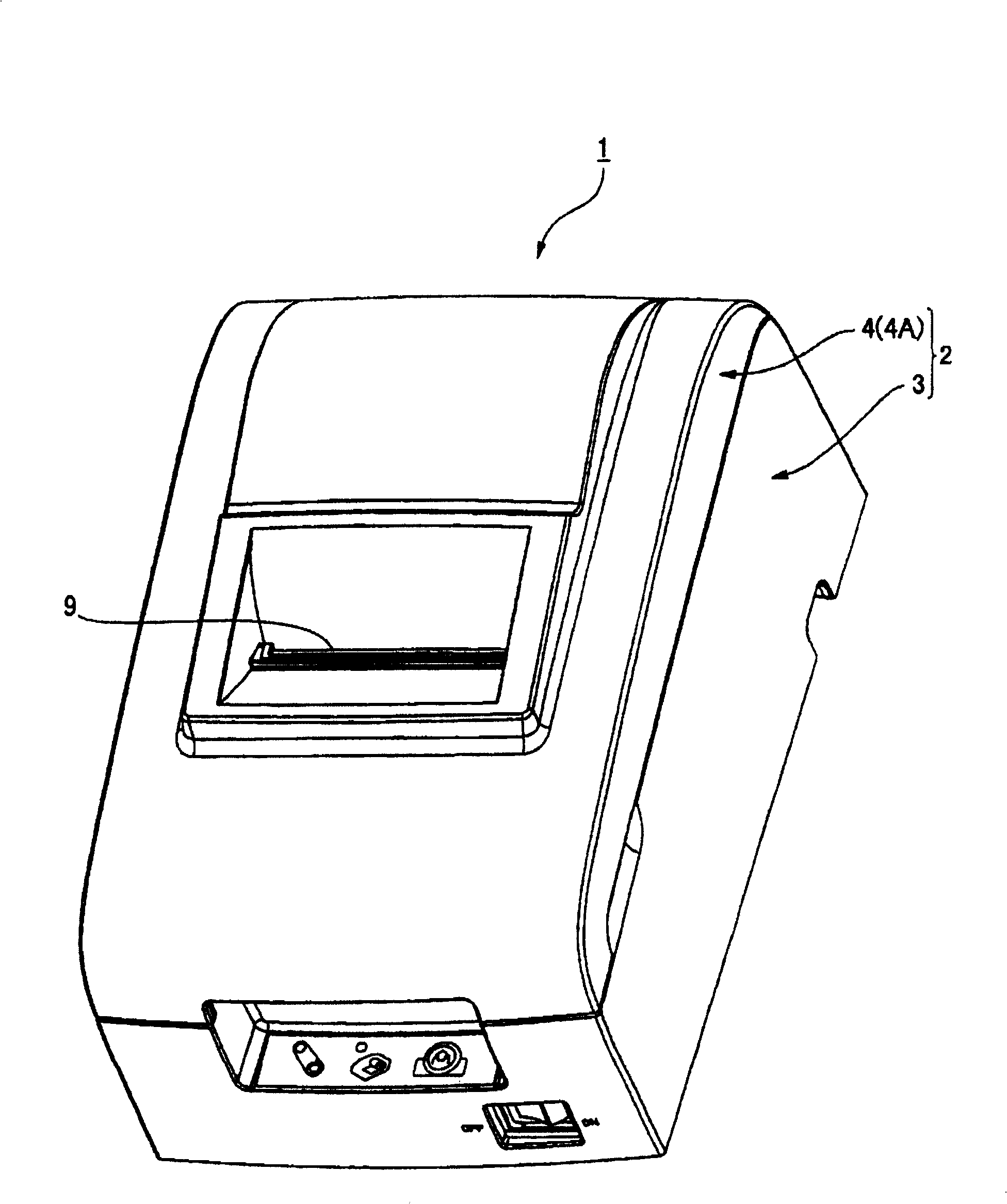 Record paper loading method of printer