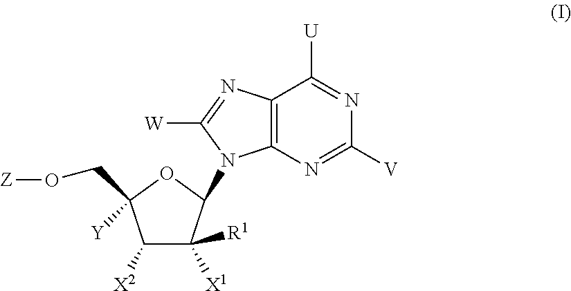 Substituted purine nucleosides, phosphoroamidate and phosphorodiamidate derivatives for treatment of viral infections