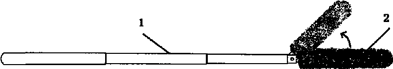 Telescopic turning dust-absorption duster