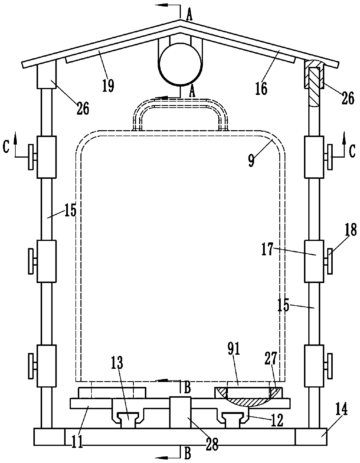 Protective cover for electric welding machine