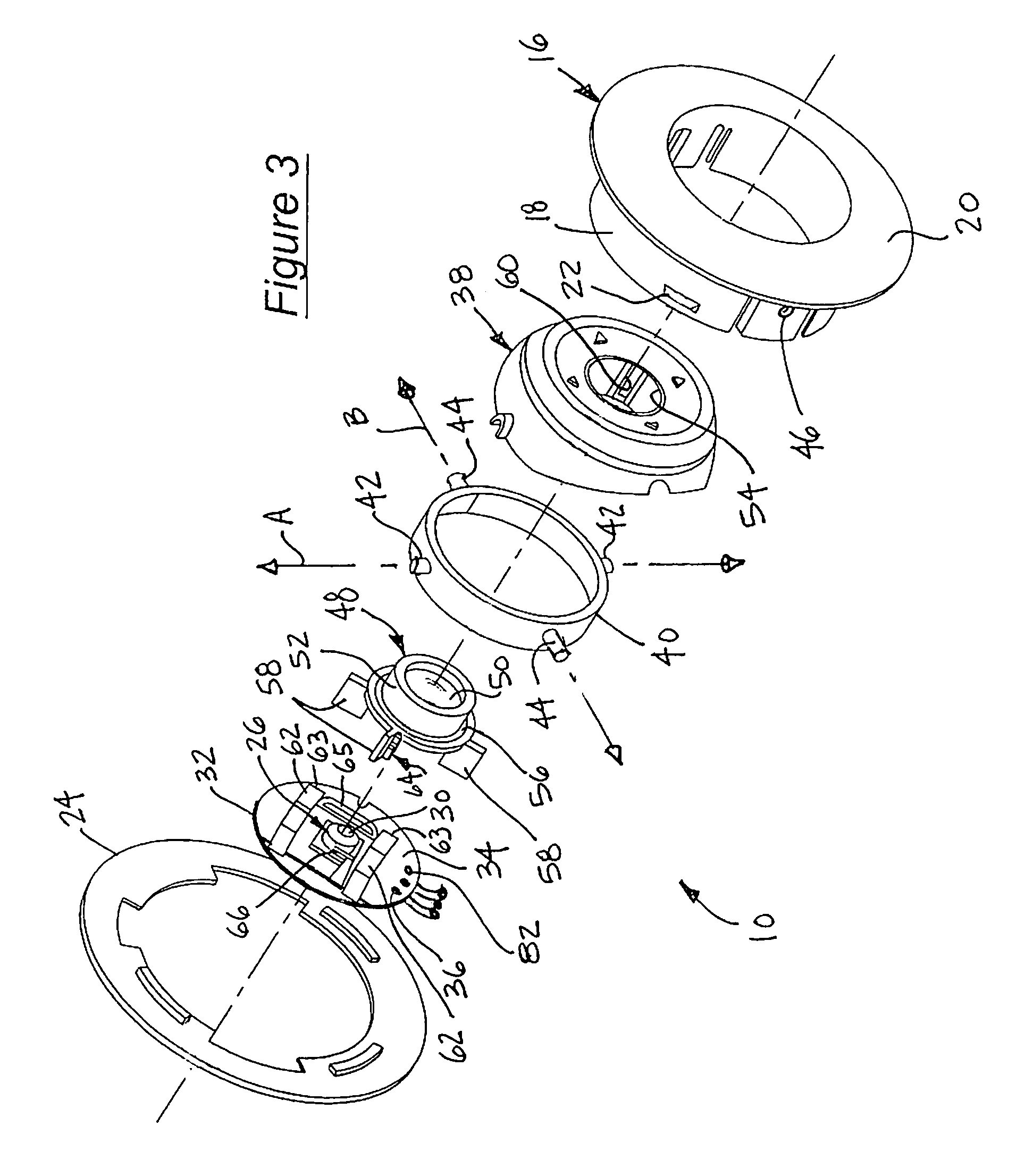 Lamp assembly having variable focus and directionality