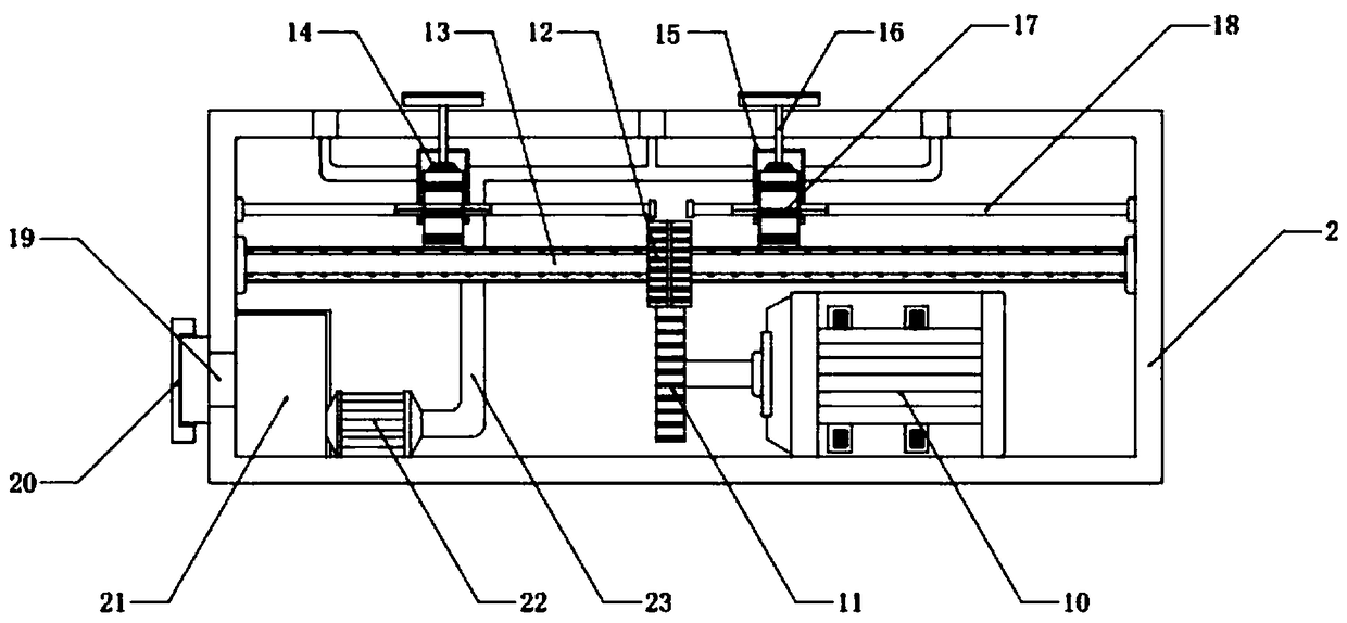 Rust-removing and flexibly-fixed paint spraying device for iron tower maintenance