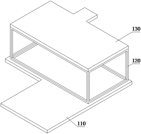 Bedding rock slope simulation test device under coupling effect of rainfall and underground water