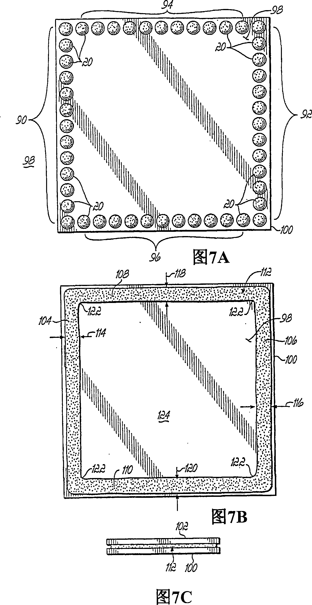 Method of forming at least one continuous line of viscous material between two components of an electronic assembly