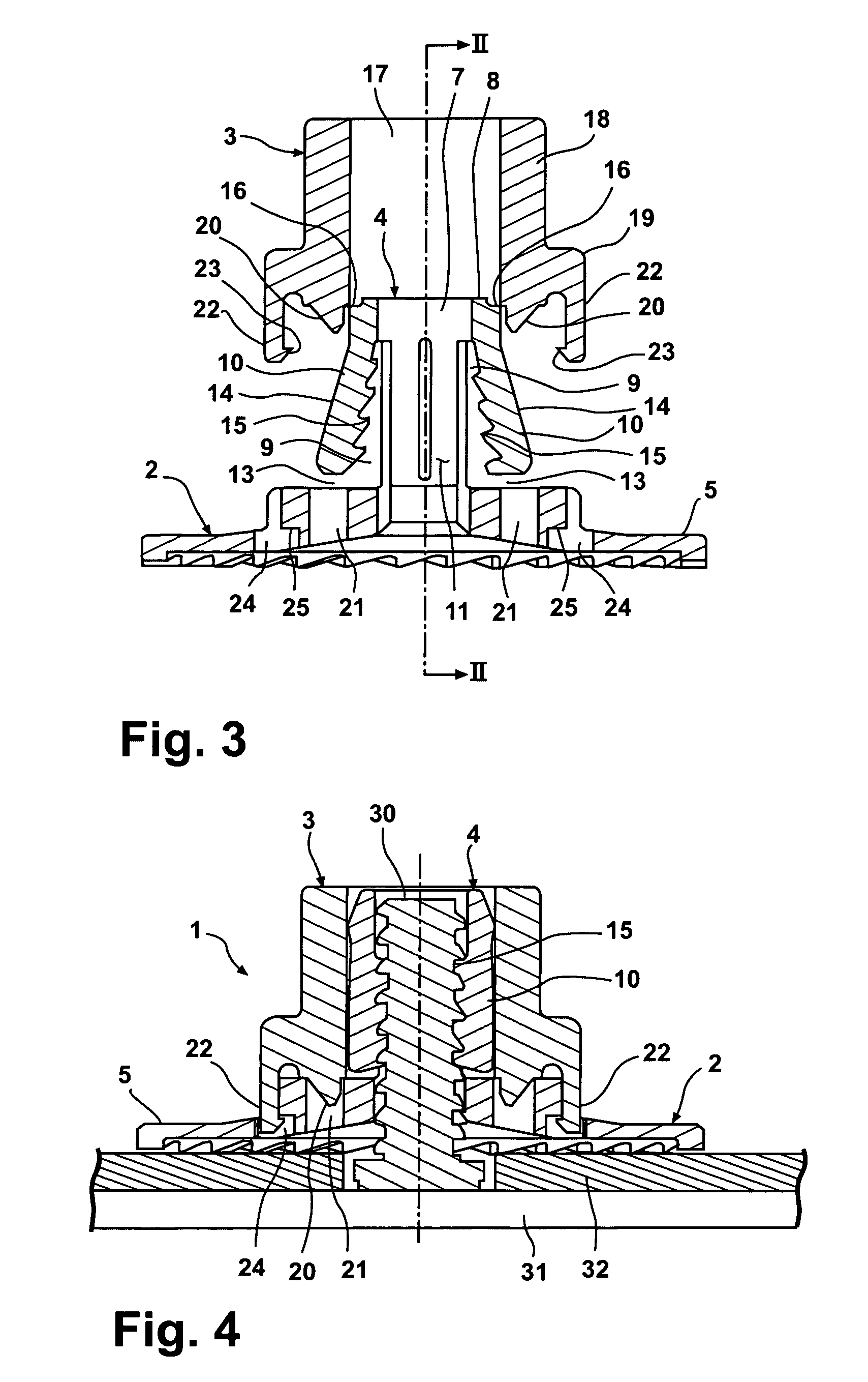 Fastener for application to a threaded stud