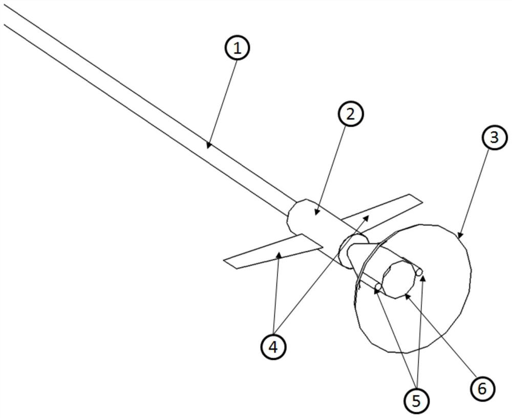 Active control hose air refueling system and airplane with same