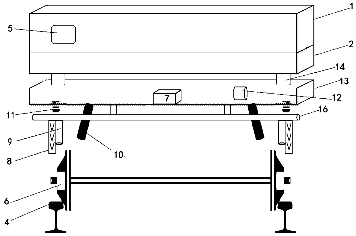 Loaded type rail health state dynamic monitoring and intelligent analysis system and method