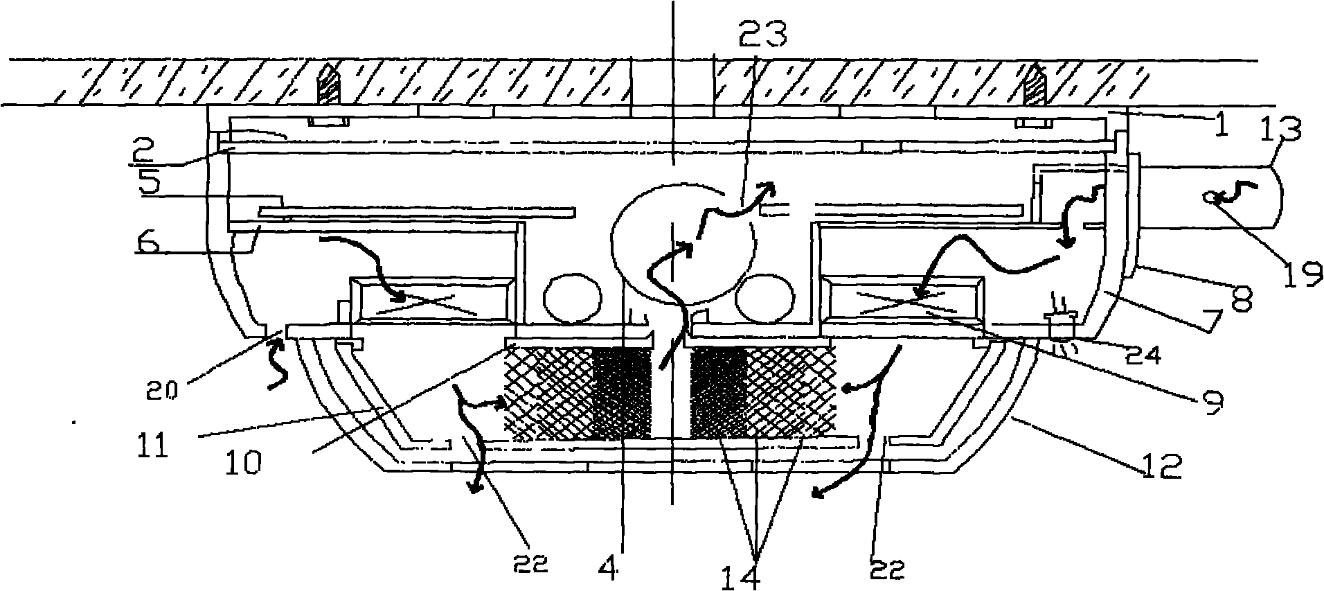 Smoke-sensing fire detection alarming device