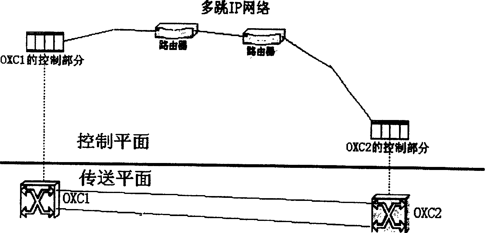 Method for delivering link state information to pass through network