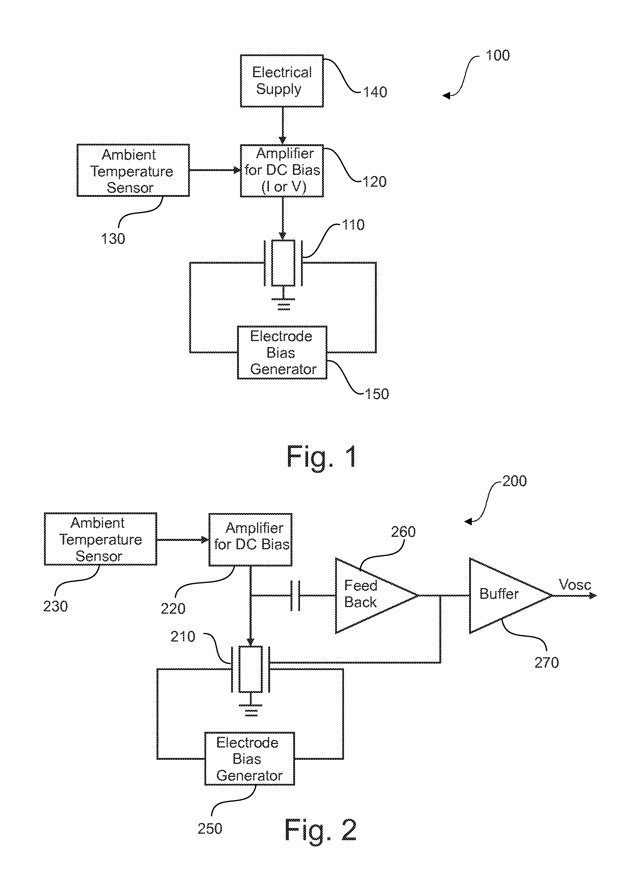 Circuit for compensating influence of temperature on a resonator