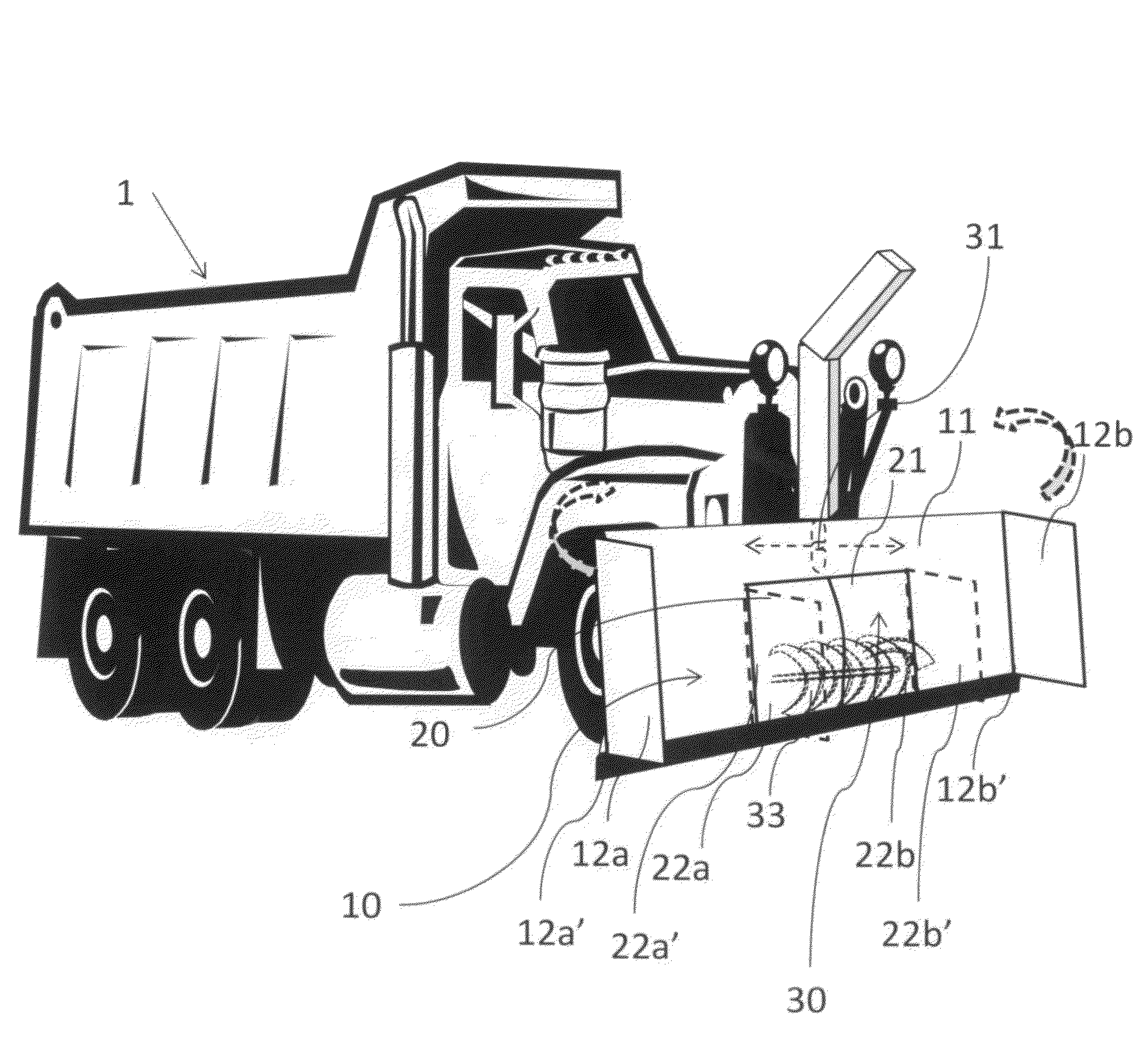 Snow plow-blower