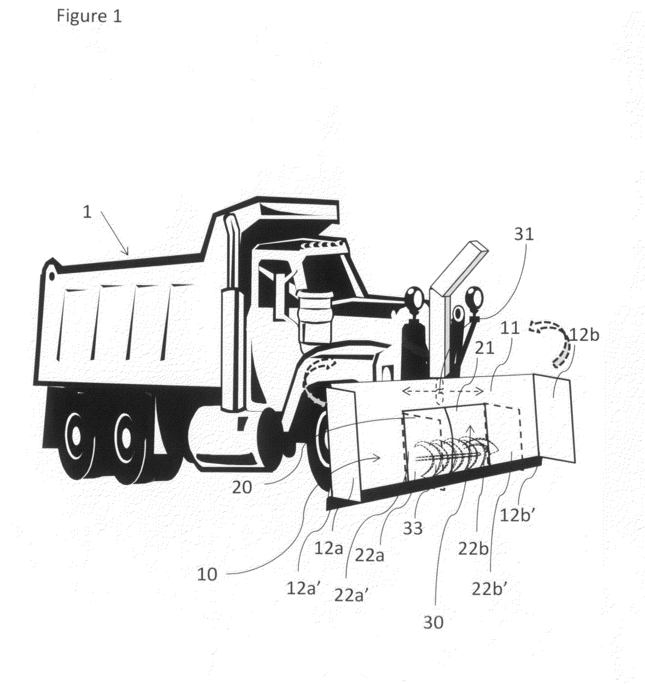 Snow plow-blower