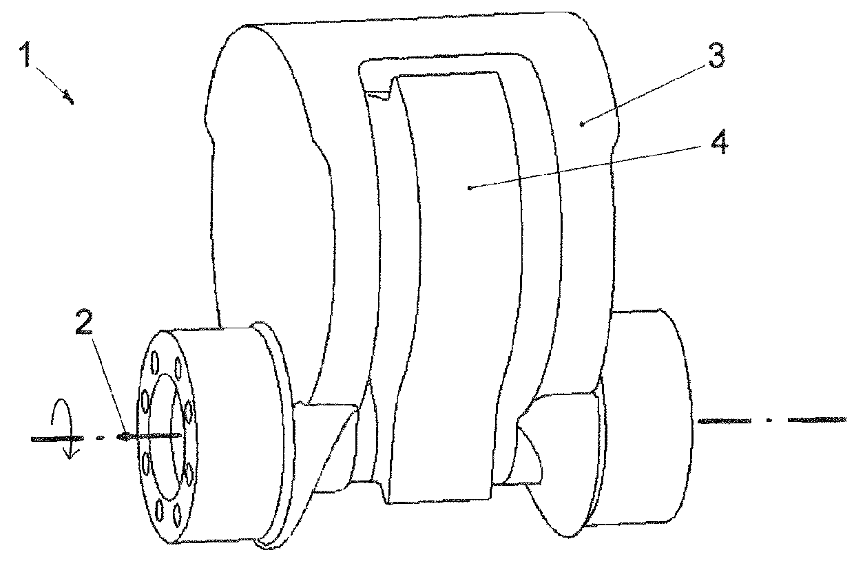 Eccentric shaft assembly having fixed and movable eccentric masses