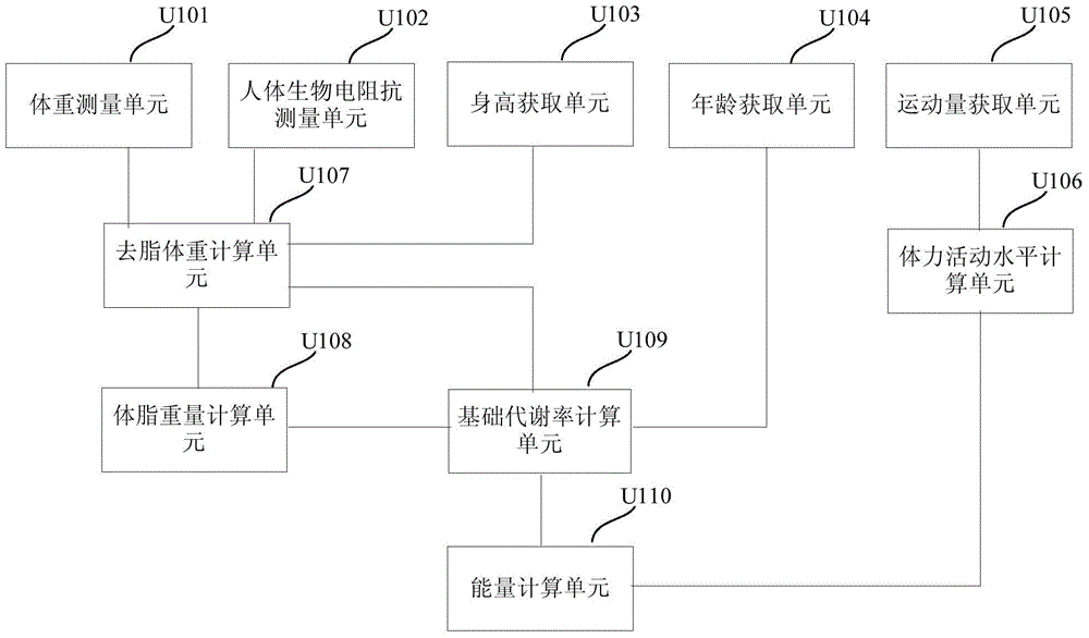 Human body energy detection method and device