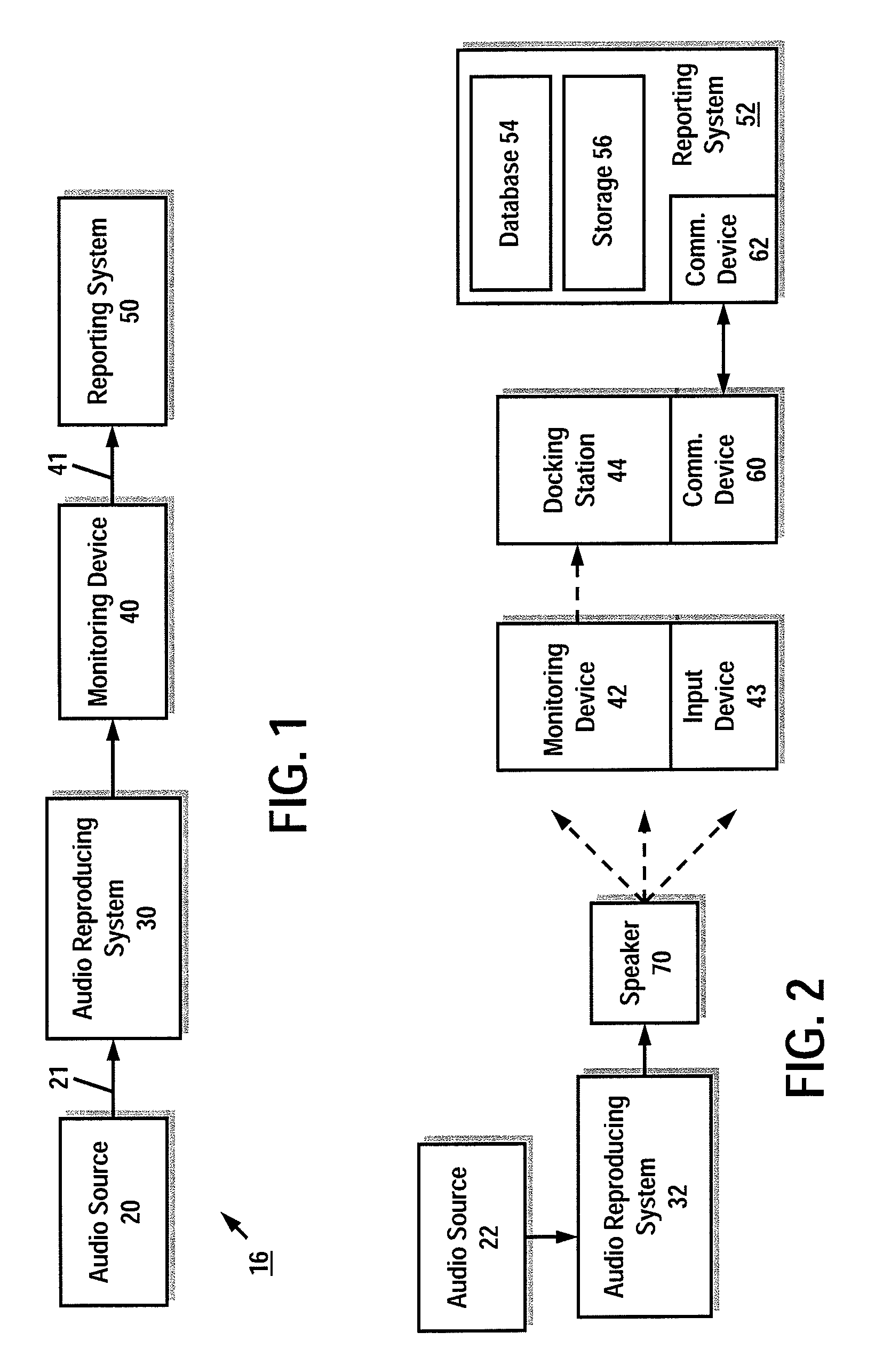 Activating functions in processing devices using start codes embedded in audio