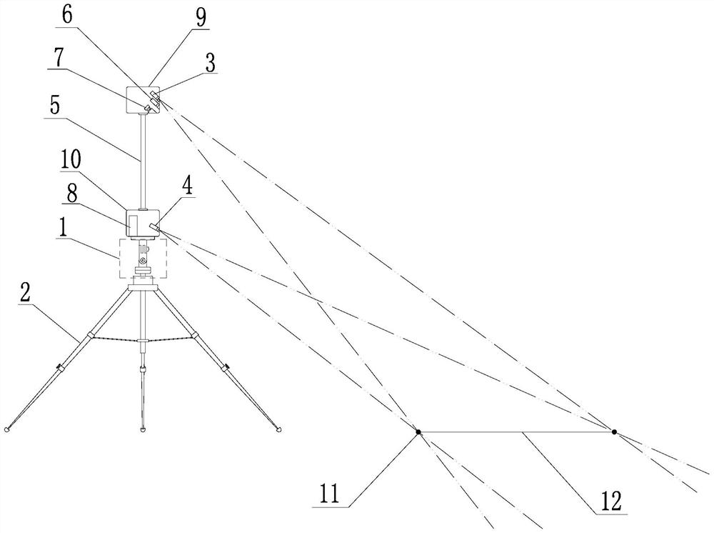 Laser quadrat device