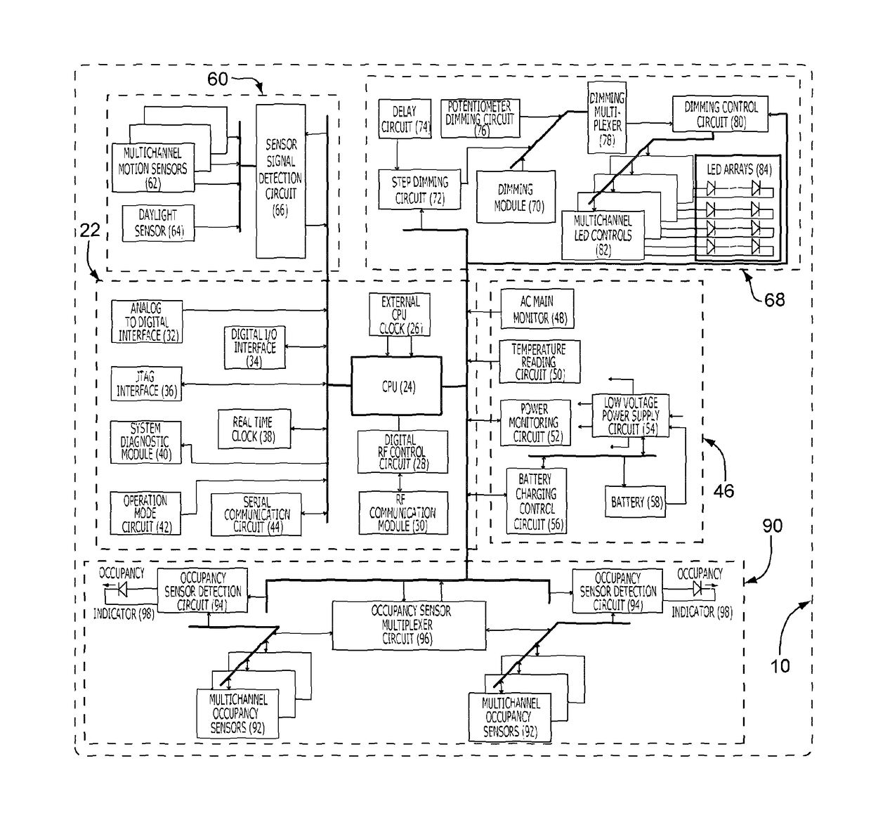 Wireless lighting and electrical device control system