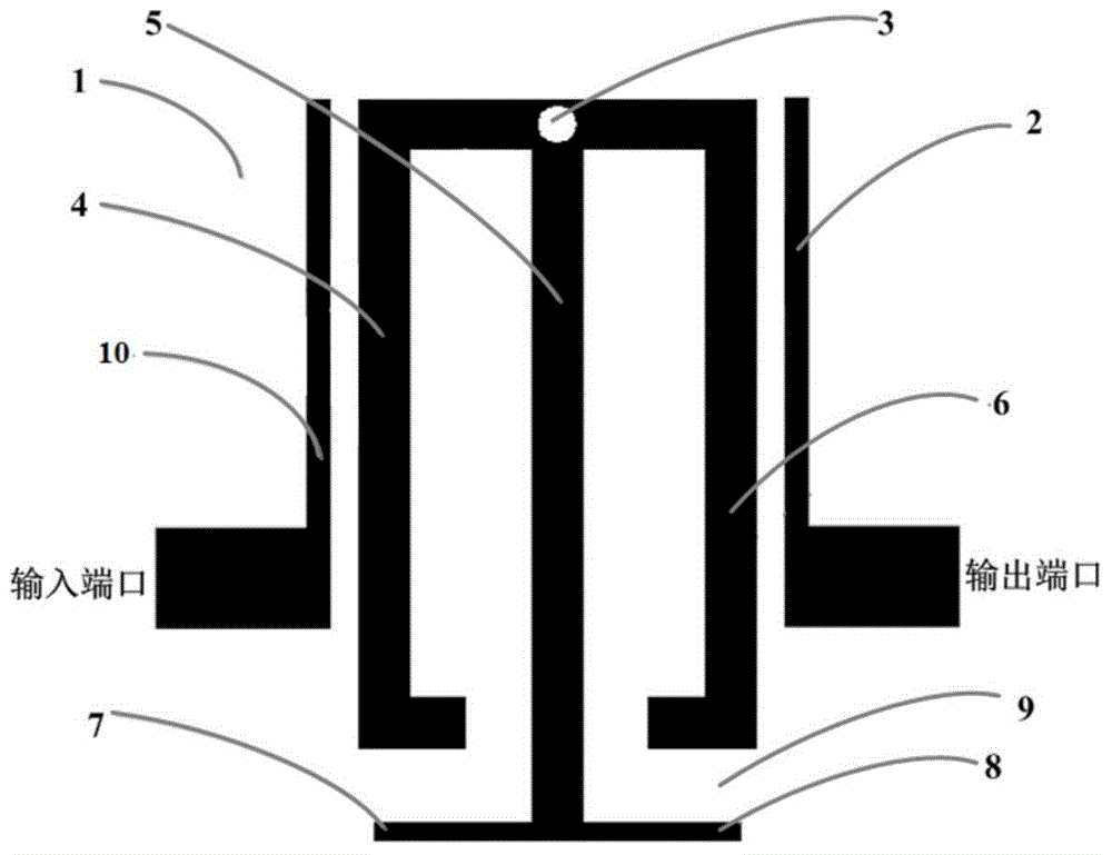 Microstrip filter based on electromagnetic mixed coupling