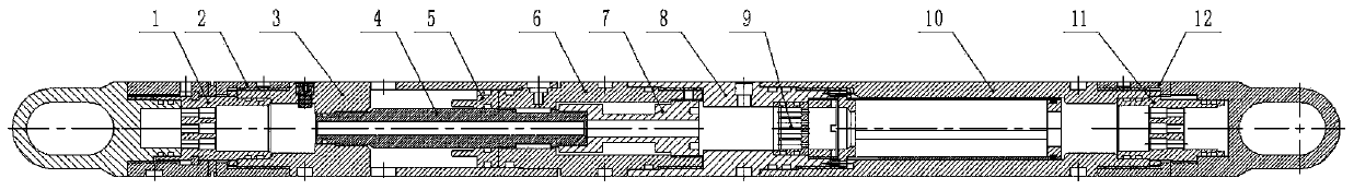 An oil well cable tension detection device