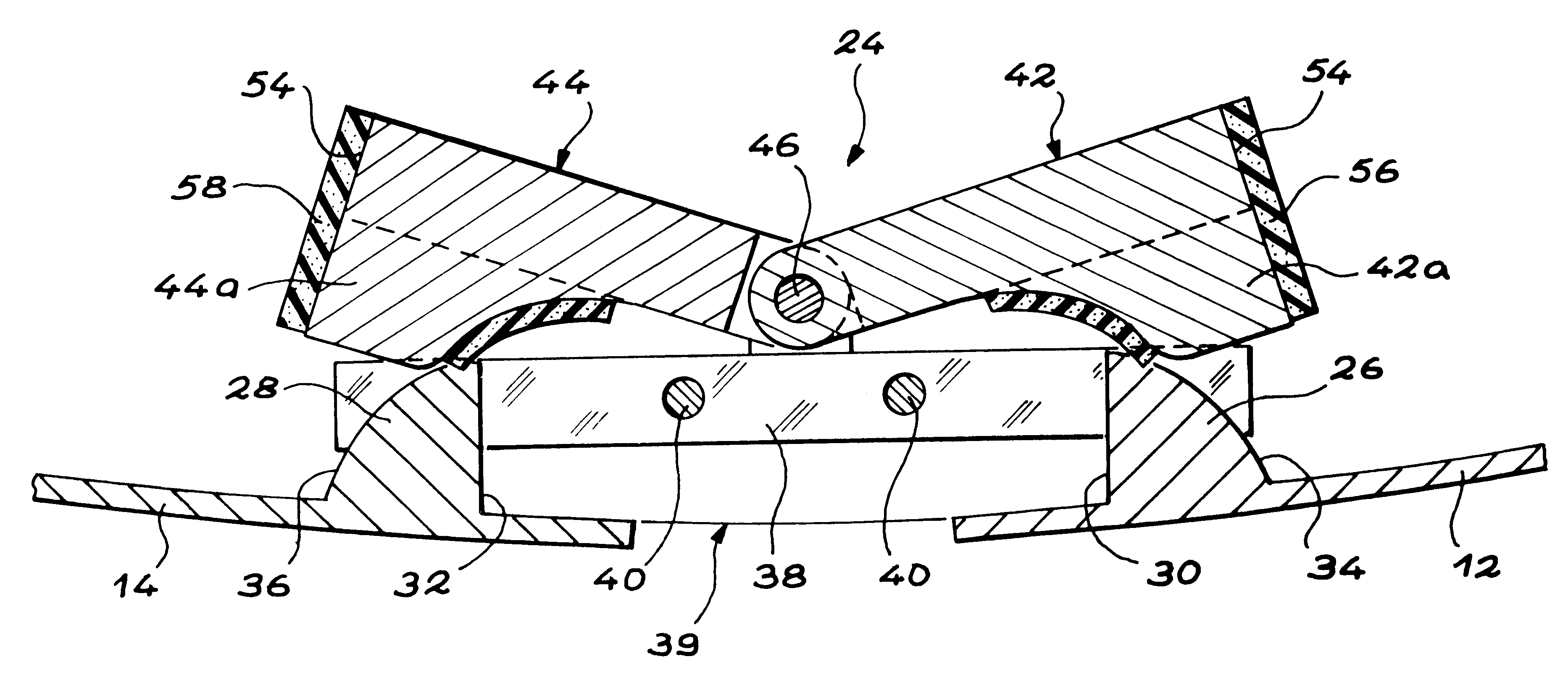 Closure fault indicator, particularly for an aircraft engine pod cowl