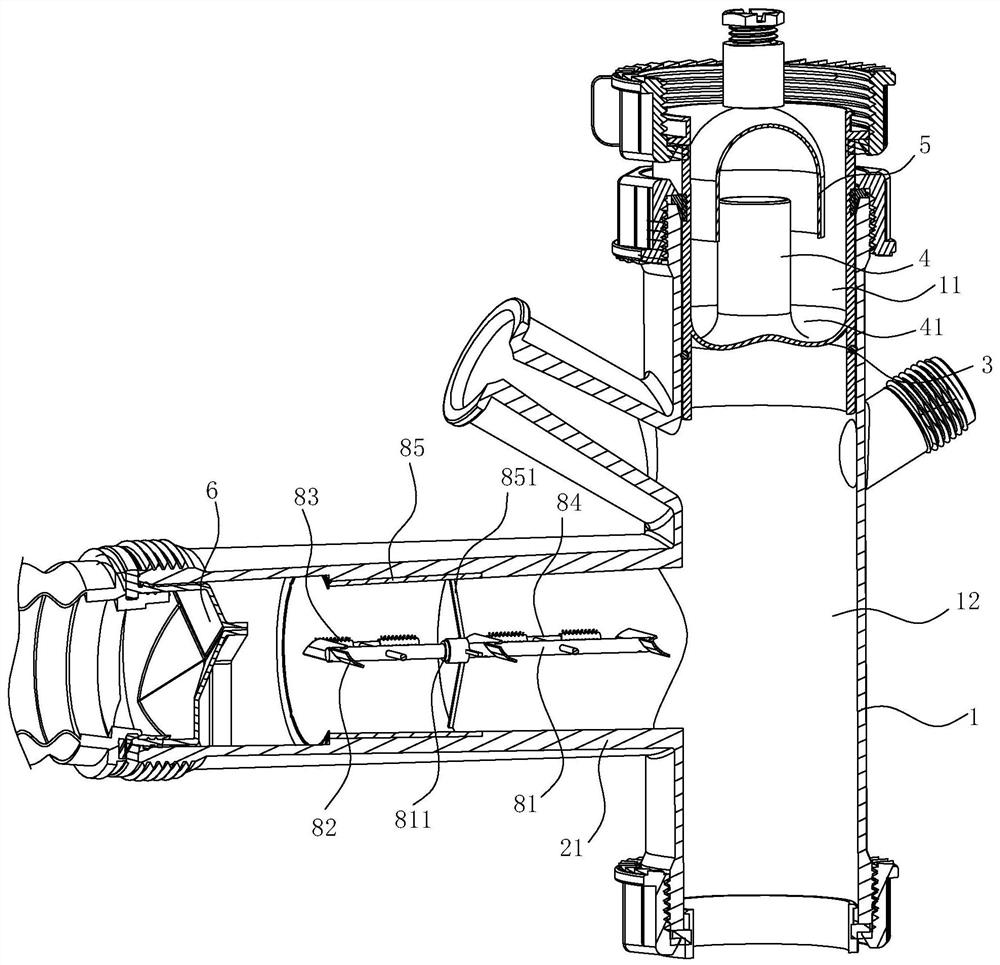 Drainage pipeline and cleaning machine applying drainage pipeline