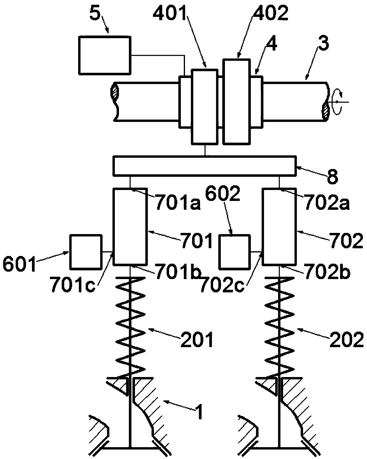 An axially movable multi-mode four-bar variable valve drive system