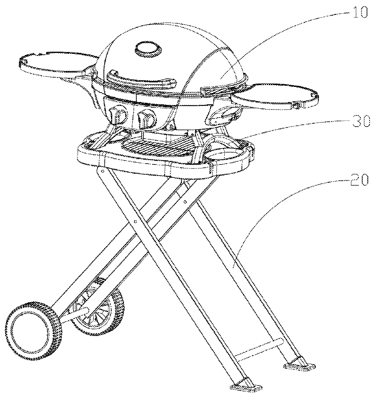 Portable barbecue grill