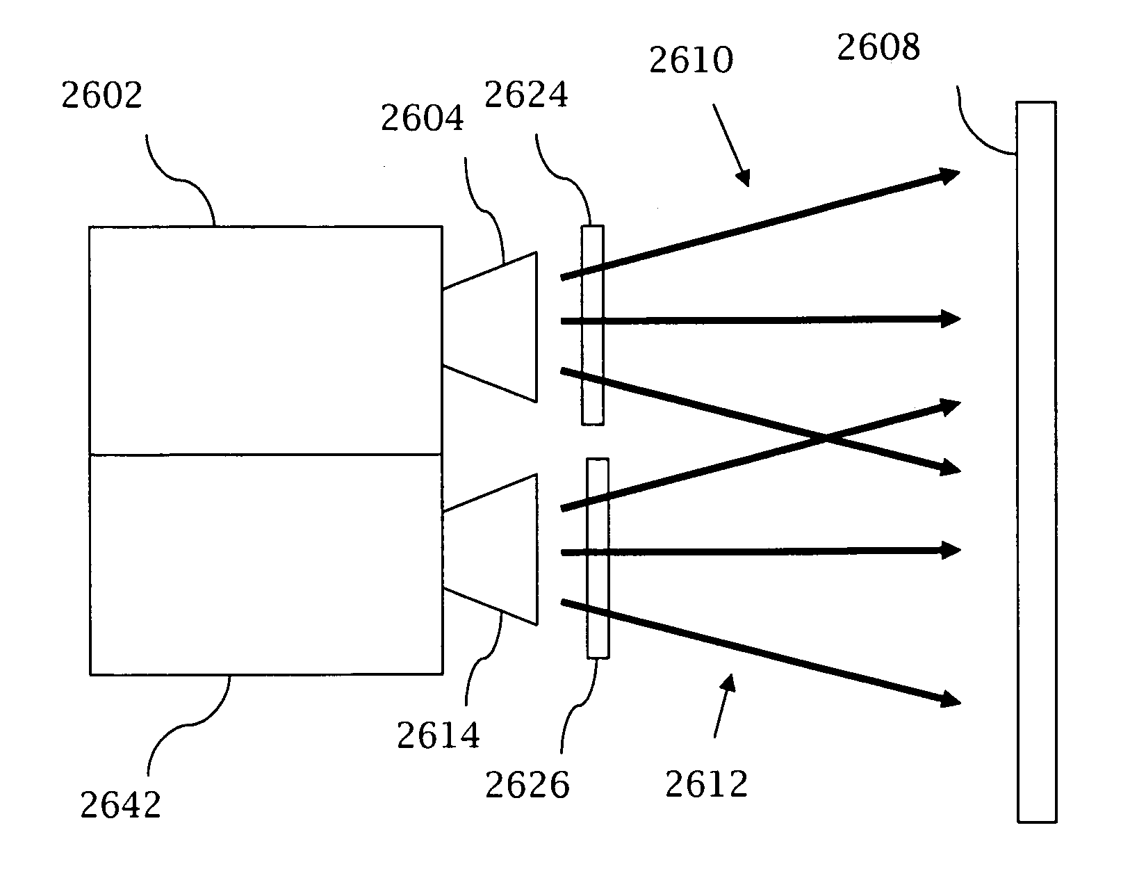 Display of generalized anaglyphs without retinal rivalry