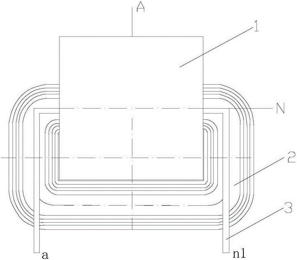 High saturation magnetic flux density anti-resonance voltage transformer