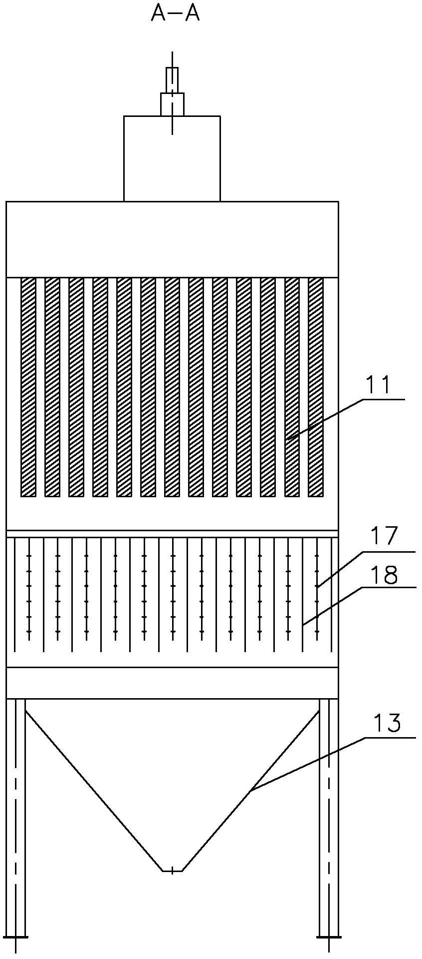 Electric-bag composite dust collector