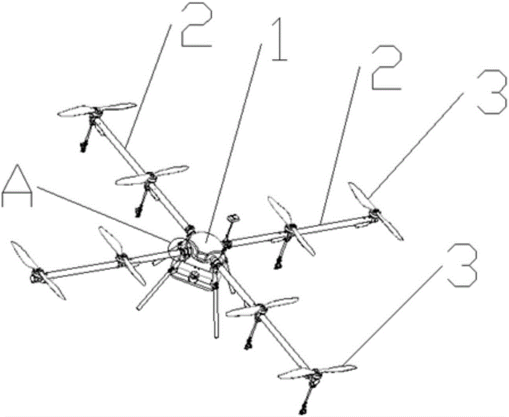 Detachable multi-rotor drone for plant protection