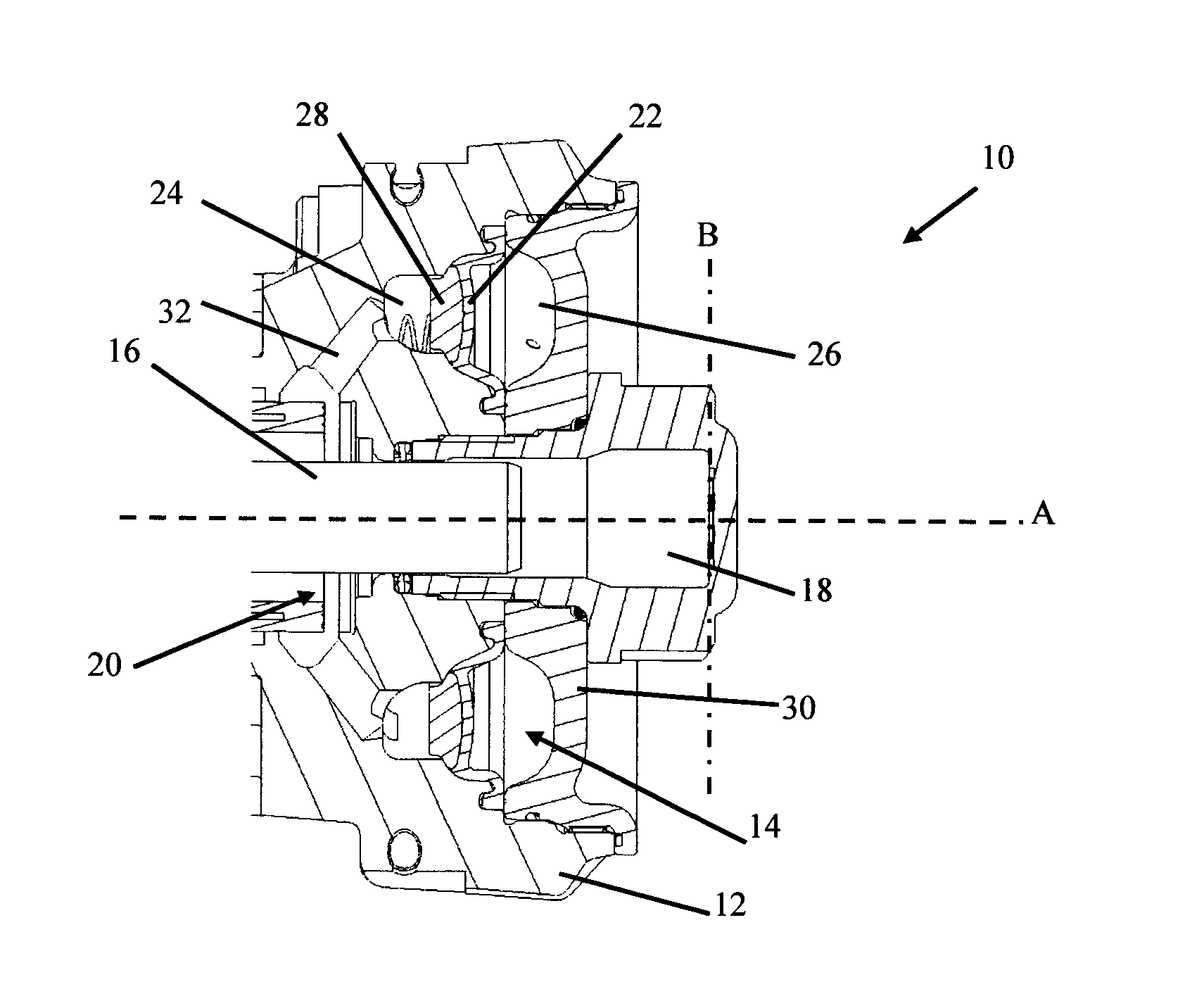 Pressure accumulator and percussion device