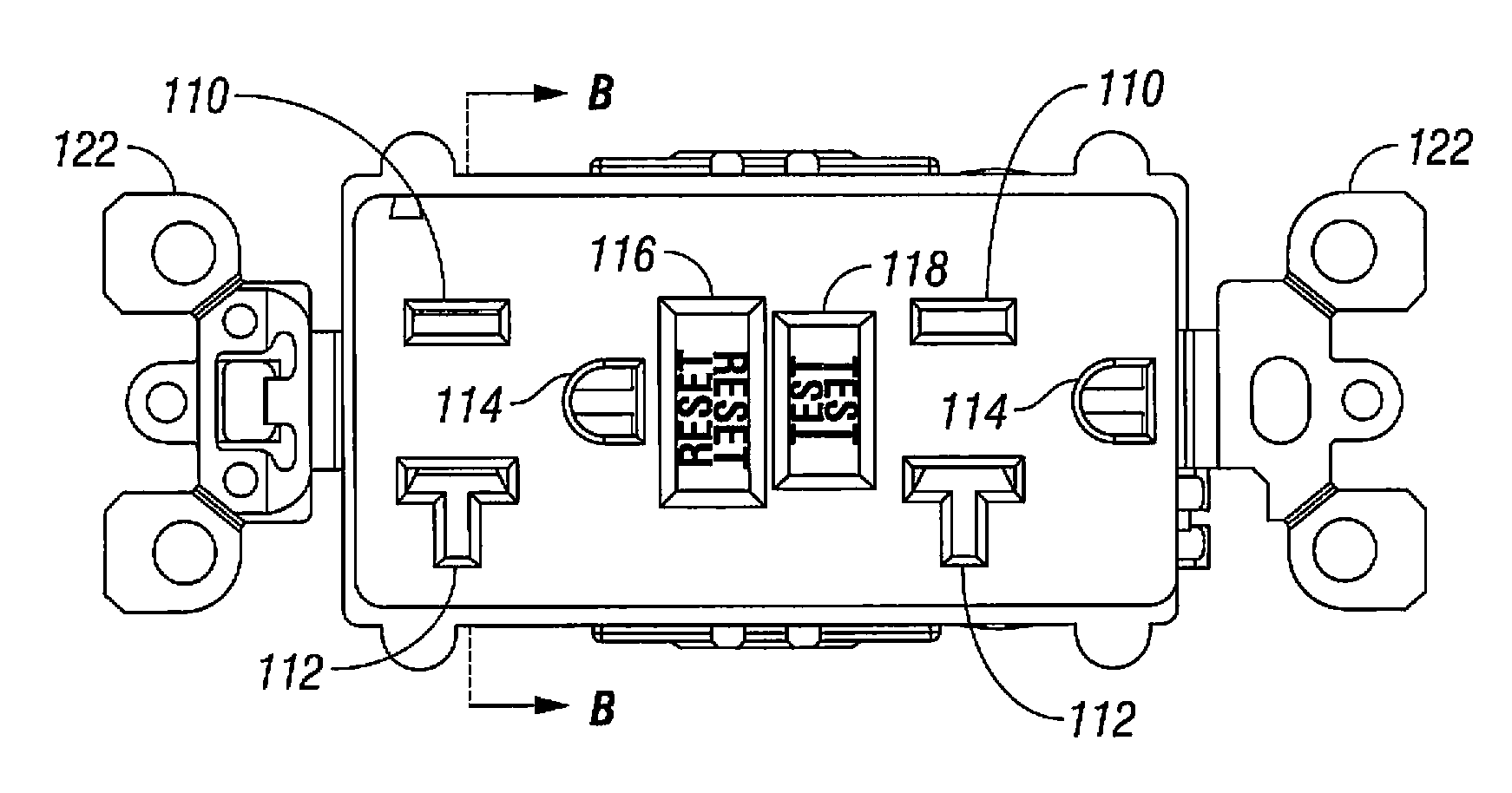 Tamper resistant interrupter receptacle having a detachable metal skin