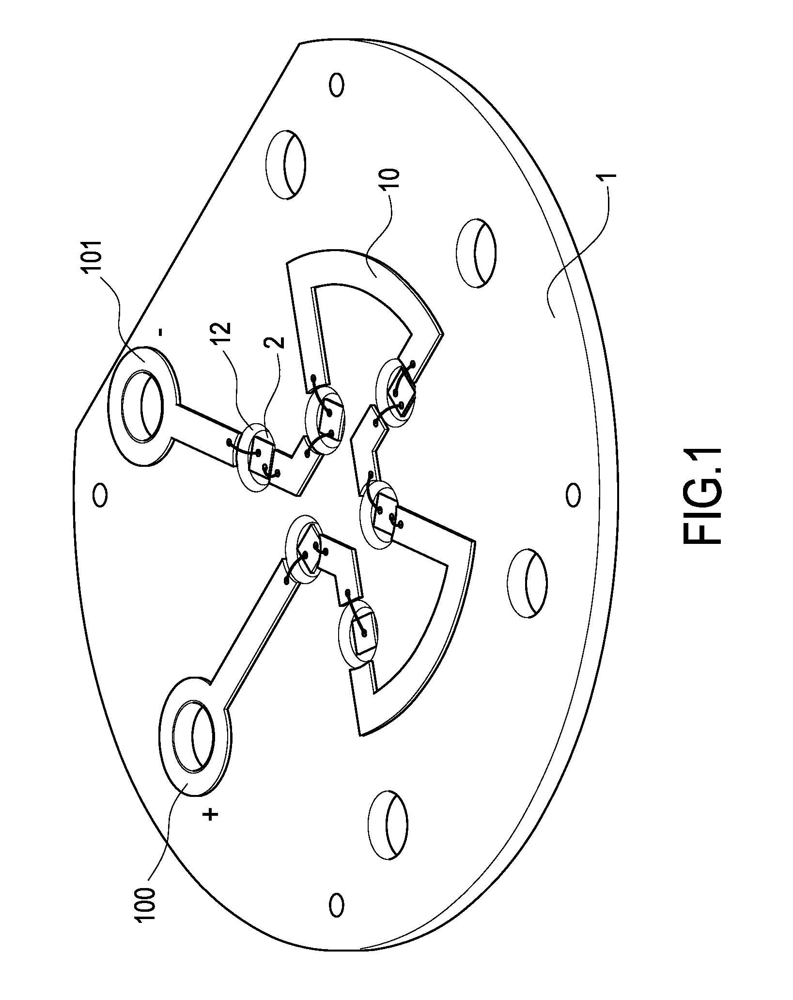 Arrangement of Light-Emitting Diodes Of LED Lamp