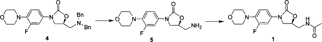 Preparation method of linezolid and intermediate thereof