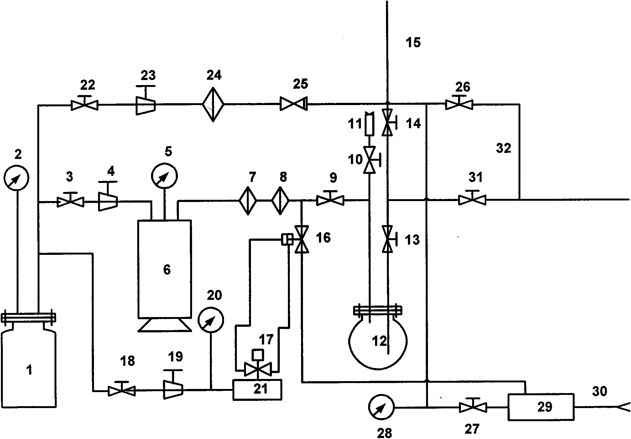 Pressure stability control device supplied with constant voltage by propellant