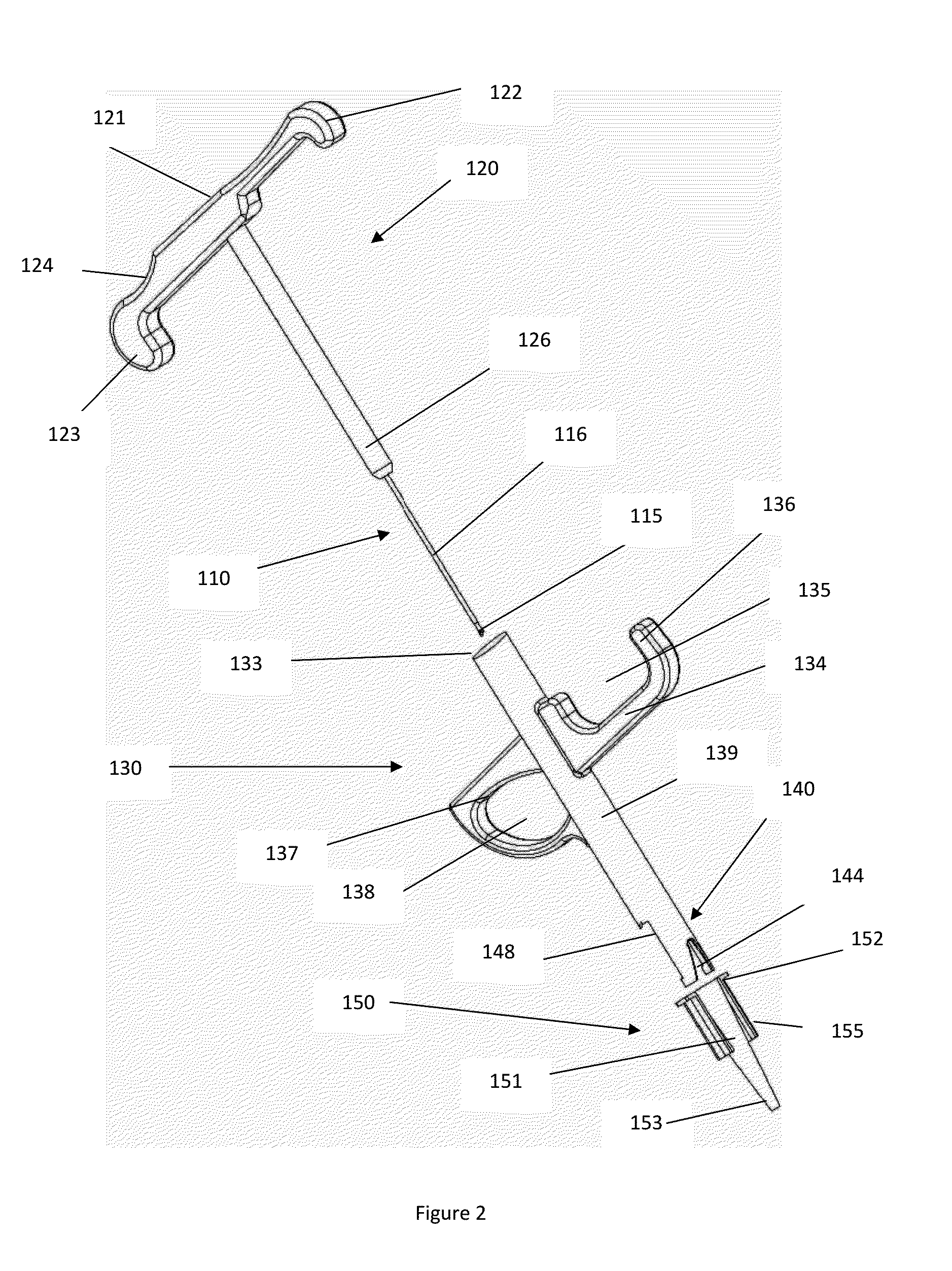 Device for single handled injection of an intraocular lens