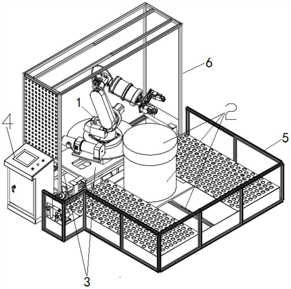 A robot system for complex curved surface processing