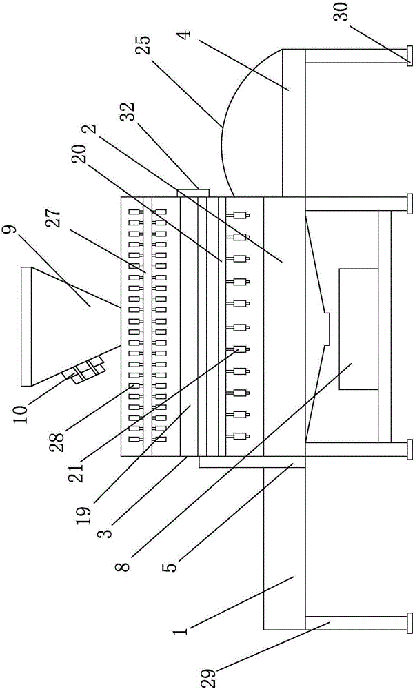 Glass sand-blasting machine used for glass surface processing