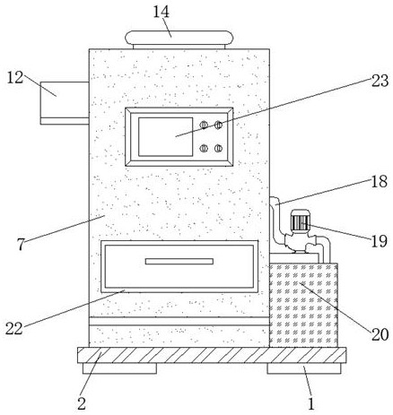 Stone crushing device for building