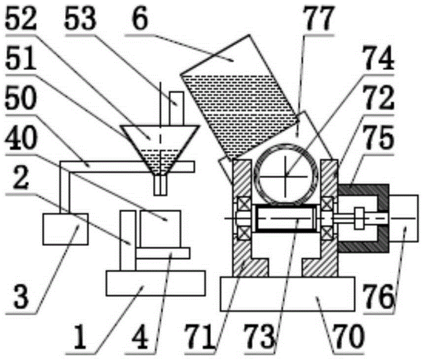 Double-translation worm transmission device for soft coal sinter automatic filtration cleaning