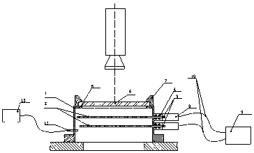 Shutter type vacuum furnace inspection window