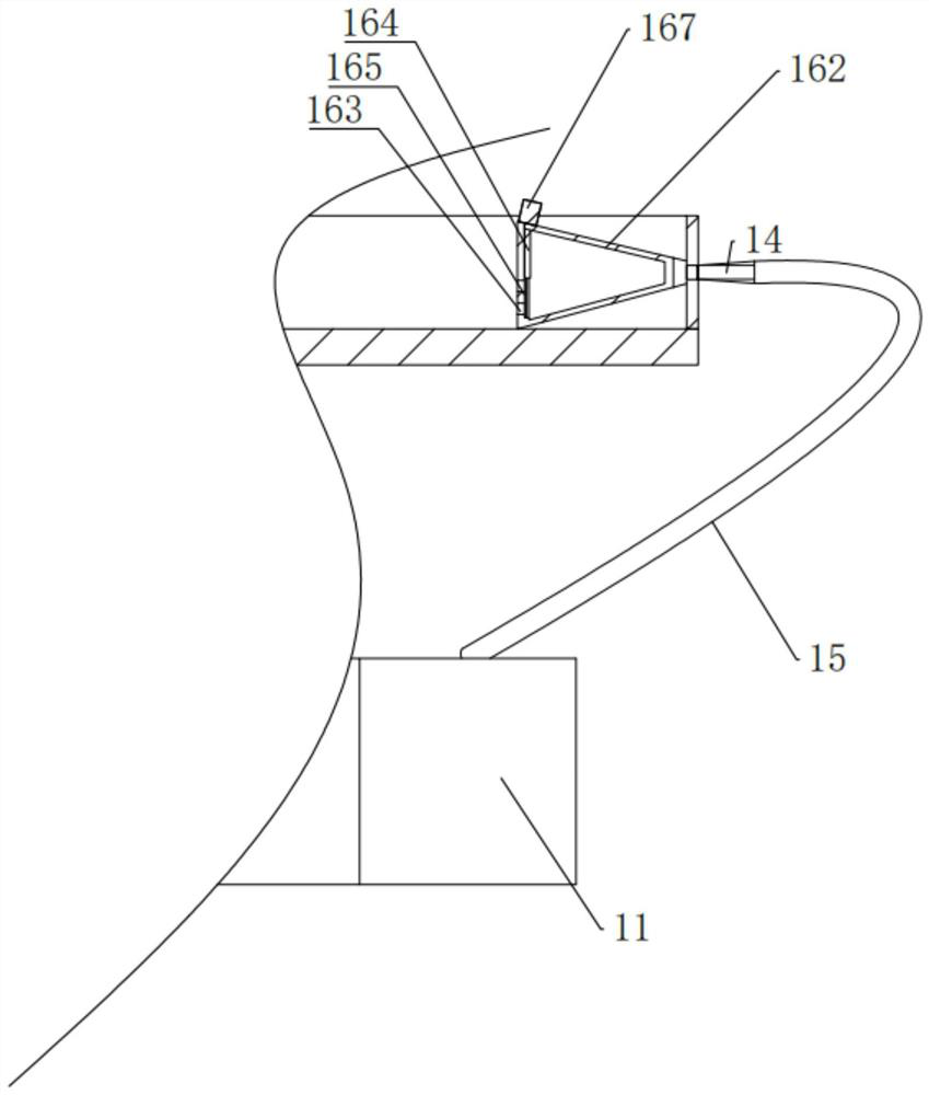 A self-cleaning device for a horizontal milling machine