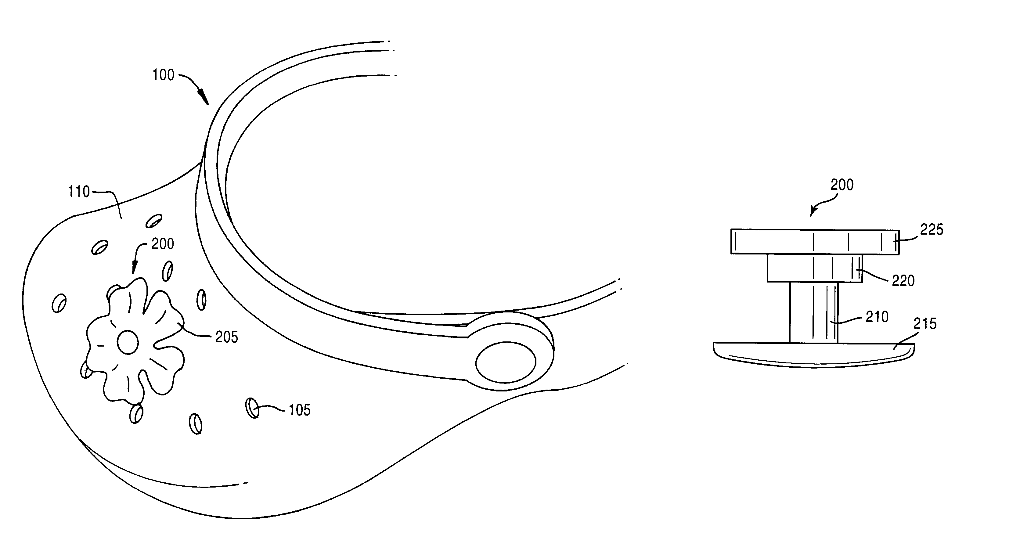 System and method for securing accessories to clothing