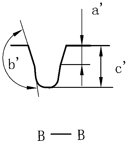 Stone-clamping preventing tyre